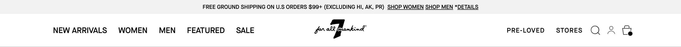 7 For All Mankind Order Status & Tracking